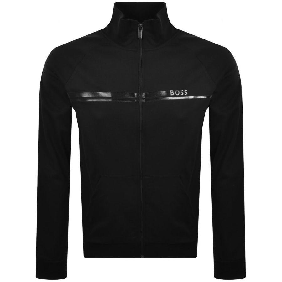 BOSS Authentic Full Zip Sweatshirt Black | Mainline Menswear us